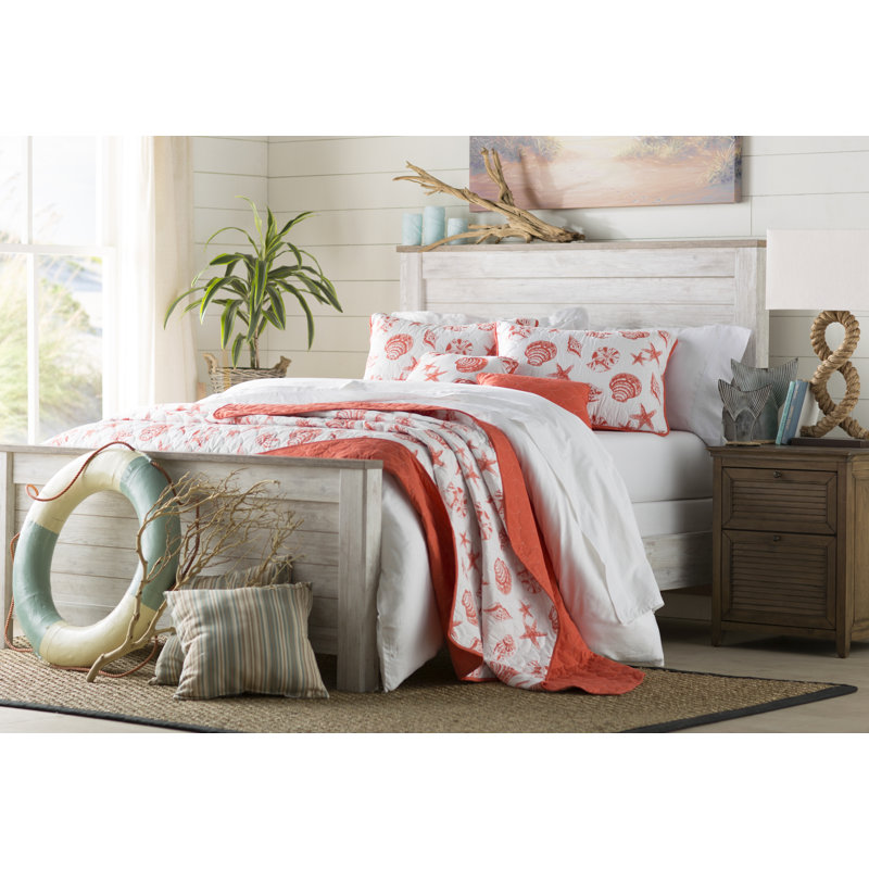 Beachcrest Home Richmond Bamboo Slat/Seagrass Natural/Black Area Rug